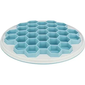 HIVE, tanier na pomalé kŕmenie, o 30 cm, plast/TRP/TPE, šedá/modrá
